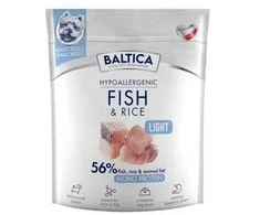 BALTICA Nutraceutic Hypoallergenic Light S žuvis with ryžiai – sausas Maistas šunims – 1kg