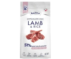 BALTICA Nutraceutic su ėriena ir ryžiais Hypoallergenic XS/S Mono - dry dog food - 3kg
