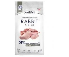 BALTICA Nutraceutic Hypoallergenic M triušiena with ryžiai – sausas Maistas šunims – 3kg