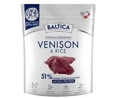 BALTICA Nutraceutic Hypoallergenic Medium breeds Venison with ryžiai – sausas Maistas šunims – 1kg
