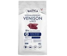 Baltic Agro BALTICA Nutraceutic Hypoallergenic Small breeds Venison with ryžiai – sausas Maistas šunims – 12kg