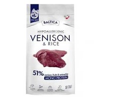 BALTICA Nutraceutic Hypoallergenic Small breeds Venison with ryžiai – sausas Maistas šunims – 3kg