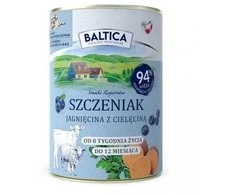 BALTICA Smaki regionów Puppy ėriena with veal – drėgnas ėdalas šunims – 400g
