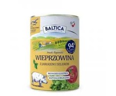 BALTICA Smaki regionów Pork with apple – drėgnas ėdalas šunims – 400g