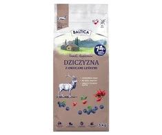BALTICA Regionų skoniai Elniena su miško uogomis Mažų veislių vištoms – dešrelės Maistas šunims – 3kg