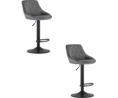 BAR CHAIR KAST Pilkas 85-105X36X34