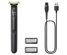 Barzdaskutė „Philips Norelco OneBlade QP1424/10“ vyriškas skustuvas, tinklelio skustuvas, žoliapjovė, anglies spalvos