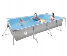 Karkasinis baseinas AVENLI pilkas 394x207x80