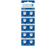 Baterijos AG12 / G12 / LR43 / LR1142 everActive 1,5V (blisterinė pakuotė, 10 vnt.)