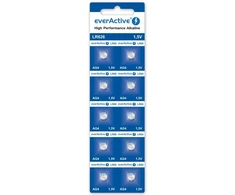 Baterijos AG4 / G4 / LR66 / LR626 everActive 1.5V (blisterinėje pakuotėje 10 vnt.)