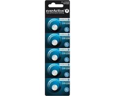 Baterija CR1220 everActive (lizdinė pakuotė, 5 vnt.)