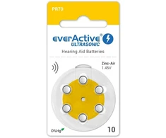 Klausos aparato „everActive ULTRASONIC 10 / PR70“ baterija (6 vnt. lizdinė pakuotė)