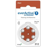 Klausos aparato „everActive ULTRASONIC 312 / PR41“ baterija (6 vnt. lizdinėje pakuotėje)