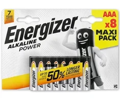 Baterija LR03 / AAA Energizer Alcaline Power (blisteris 8 vnt.)