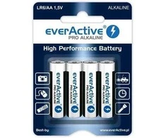 LR6 (AA) „everActive Pro“ šarminės baterijos (4 vnt. lizdinėje pakuotėje)