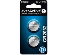Baterija CR2032 everActive (lizdinė pakuotė, 2 vnt.)
