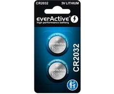 Baterija CR2032 everActive (lizdinė pakuotė, 2 vnt.)