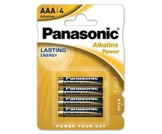 Baterija LR03 4BP (AAA) PANASONIC Alcaline (4 lizdinė plokštelė)
