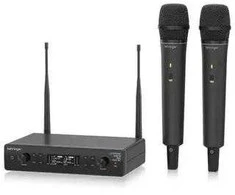 Behringer XTM1-35 DVIGUBAS VOKALINIS RINKINYS UHF belaidė sistema su 2 belaidžiais mikrofonais