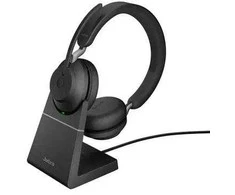 Belaidės ausinės Jabra Evolve2 65 UC stereo + LS juodos USB-C