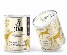 BEMO Nie bądź Jeleń w kaszę dmuchaj Mono - wet dog food - 800g