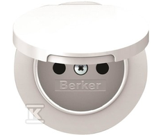 Berker Hager R.1 / R.3 Kištukinis lizdas su baltu dangteliu (3965832089)