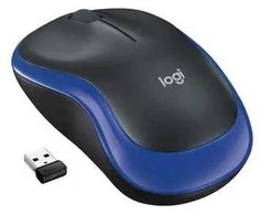 Bevielė pelė Logitech M185 910-002236 (optinė; 1000 DPI; spalva mėlyna)