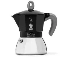 Bialetti Naujas „Moka Induction 4tz“ kavos virimo aparatas, juodas
