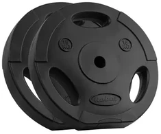 Bituminių svarelių rinkinys 2x15kg, skylė 31mm, plokštė su rankenomis, REBEL ACTIVE