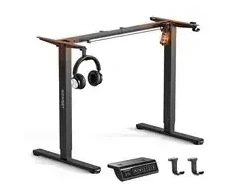 Biurko SENSE7 Elektrinio stalo rėmas Nojo Light Juoda