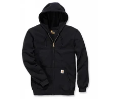 Carruzzo Carhartt Midweight Hooded ZIP Sweatshirt Juodas