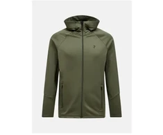 Peak Performance Rider Essentials užtraukiamas džemperis su gobtuvu – pine needle/pine needle, dydis: l