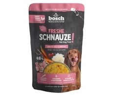 BOSCH Freshe Schnauze su vištiena, ryžiais ir morkomis mono – drėgnas pašaras šunims – 250g
