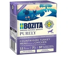BOZITA Grynai kalakutienos ir vištienos mėsos paplotėlis šuniukams 370 g