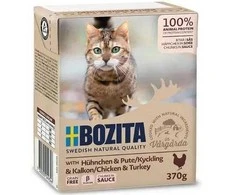 BOZITA Mėsos gabaliukai su paukštiena padaže 370 g