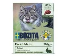 BOZITA Mėsos gabaliukai su triušiena padaže 370 g