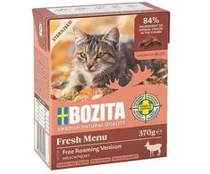 BOZITA Sterilizuota - Žvėriena, gabaliukai želė - šlapias kačių maistas - 370g