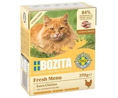 Kačių Maistas - BOZITA Fresh Menu Sterilised Extra vištiena Wet 370g