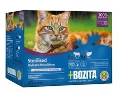 BOZITA sterilised pieces in jelly with meat multibox - wet cat food -12 x 85g