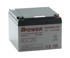BPS26-12 Akumuliatorius AGM VRLA 12 V 26 Ah BPOWER
