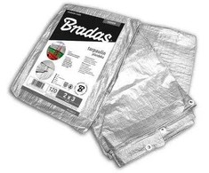 PLANDEKA SREBRNA 120g 10 x 12m BRADAS