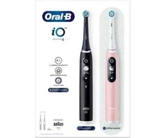 Braun Oral-B szczoteczka elektrinė iO 3 komplektas DUO Juodas&amp;Rožinis