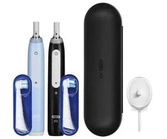 Braun Oral-B szczoteczka elektrinė iO 3 komplektas DUO Juodas &amp; Mėlynas