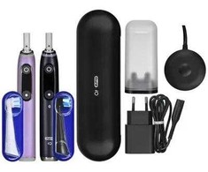 BRAUN ORAL-B SZCZOTECZKA ELEKTRYCZNA IO 9N Rinkinys DUO Juodas ONYX &amp; ROSE QUARTZ