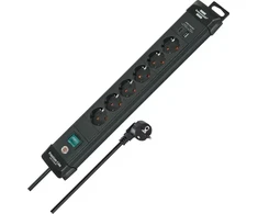 Carruzzo Brennenstuhl 1951160608 elektros tinklo ilgintuvas 3 m 6 AC išvestis(ys / čių) Vidaus Juoda