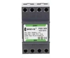 BREVE 1 fazis modulinis transformatorius PSS 30N 30VA 230/24V /montuojamas ant bėgio/ 16024-9879