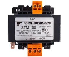 Breve 16224-9907 Transformatorius 1 fazis STM 100VA 400(230)/24V 16224-9907