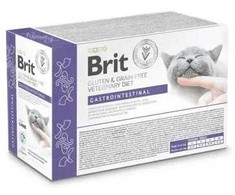 BRIT Veterinary Gastrointestinal ėriena – šlapias kačių maistas – 12x85g