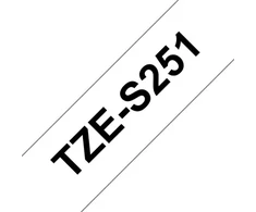 Brother TZE-S251 etikečių juostos juoda ant balto TZ