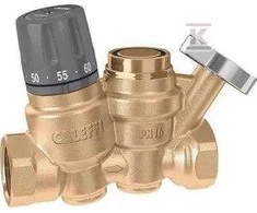 Caleffi 1/2" karšto vandens cirkuliacijos termostatas su termostatu